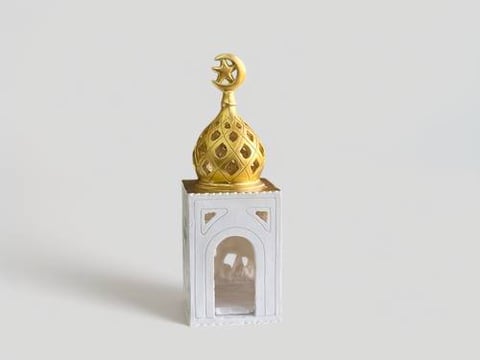 شمعدان مأذنه فايبر 18*7سم 