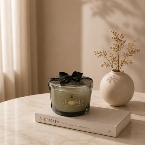 شمعه معطره بكأس زجاج 350 جرام 