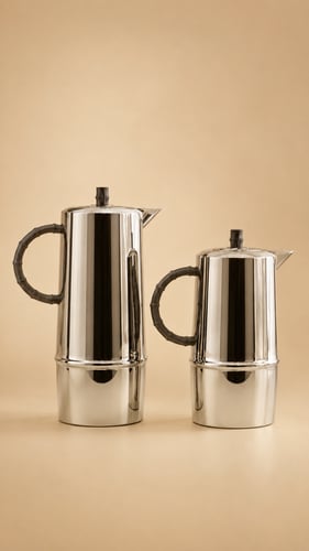 طقم ترامس ماتيلو بمقبض رمادى تصميم بامبو فضى لامع 0.7L+1.0L