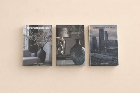 كتاب ديكور بصفحات ورقيه ديكوريه مقاس 25*17 سم عشوائي