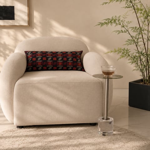 طاولة خدمه حديد فضى مع اكريلك 50*25 سم