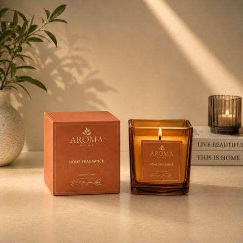 شمعه معطره بكأس زجاج 200جرام