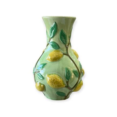 فازه سراميك بالليمون الاخضر مقاس 36*23 سم