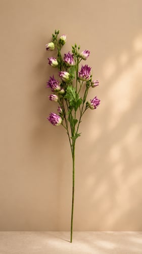 غصن ورد اليوستوما بنفسجى ناعم 