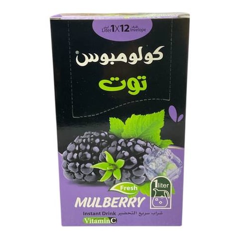 شراب سريع التحضير توت كولومبس 12 ظرف *1 لتر