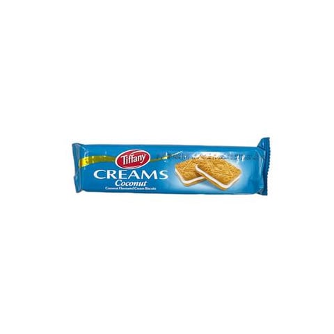 coconut flavoured cream biscuits tiffany 80gm
