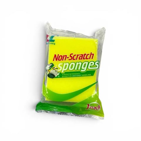 Ling long non- scratch sponges 1pc