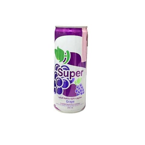 Super carbonated drink grape 250ml