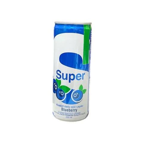 Super carbonated drink blueberry 250ml