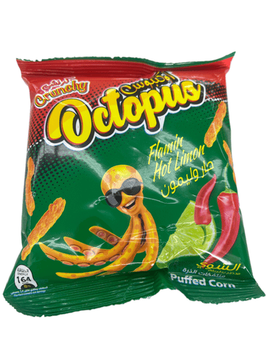 Octopus crunchy chips flamin hot limon 20g