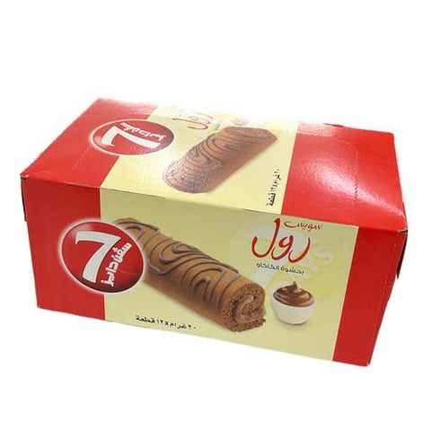 7days suliss roll cocoa filling 20g *12pcs