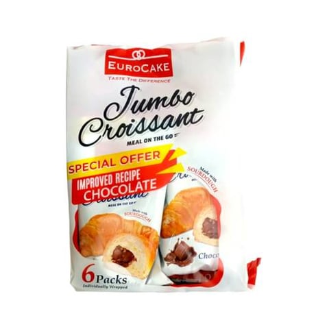 Eurocake Jumbo croissant Chocolate 6packs