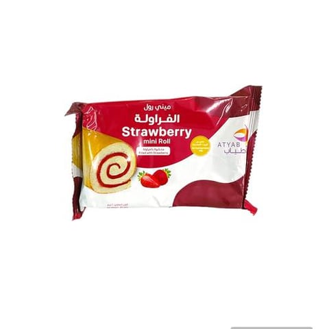 ميني رول كيك فراولة اطياب 60جم