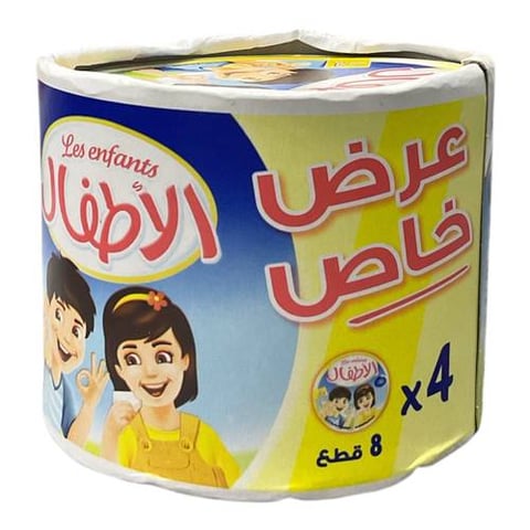 جبن مثلثات الاطفال 8 قطع * 4 علب