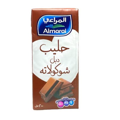 double chocolate milk almarai 200ml