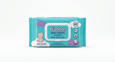 B'adore baby wipes scented 82pcs