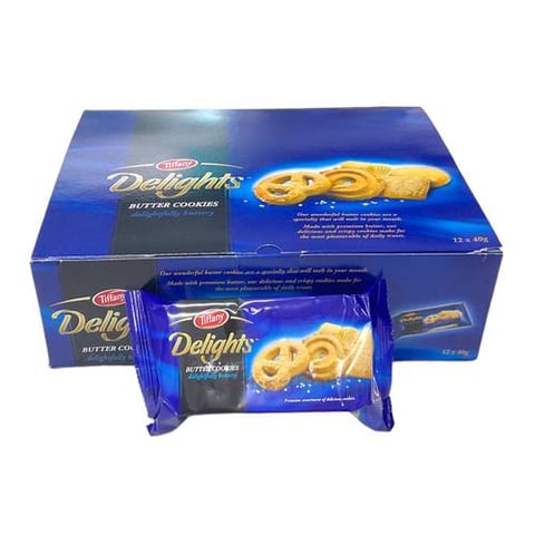 tiffany butter cookies delightfully buttery 40g *12pcs
