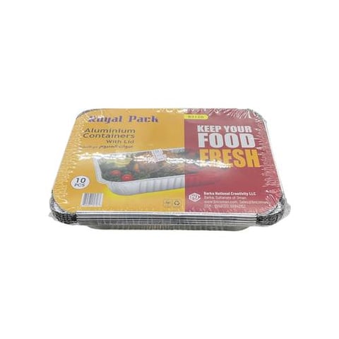 Royal pack aluminium containers 10pcs