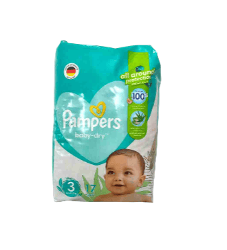 Pampers No3(6-10kg)17pc