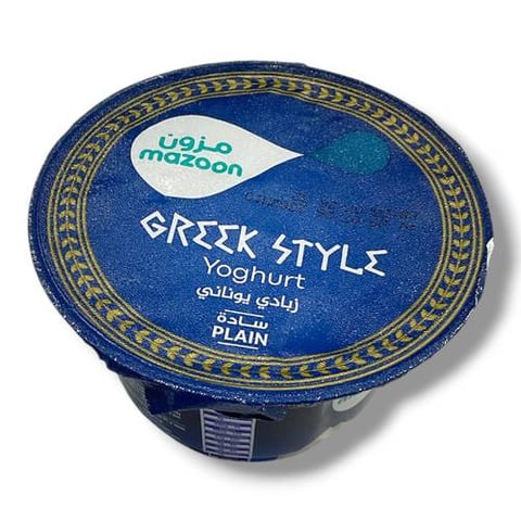 Greek style yogurt plain mazoon 140:gm