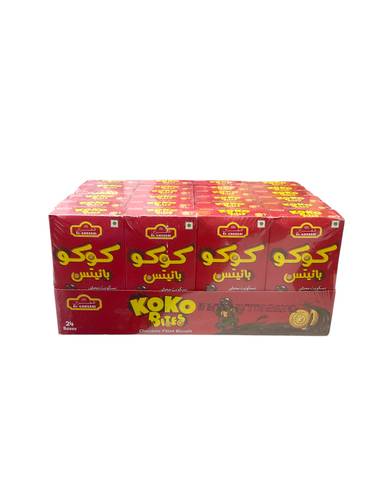 Chocolate filled biscuits choco bites 24pcs