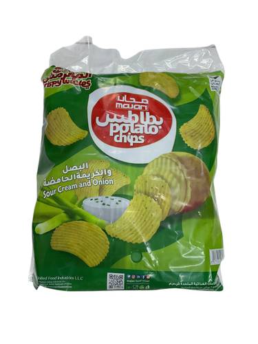 Majan Potato chips sour cream and Onion*24pc