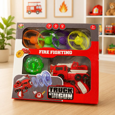 Fire fighting truck gum toys