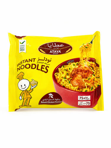Noodles baladi chicken flavour 75 gm ataya