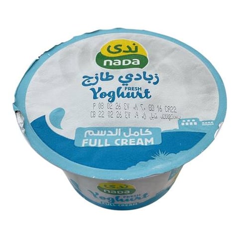زبادي طازج كامل الدسم ندى 170جم