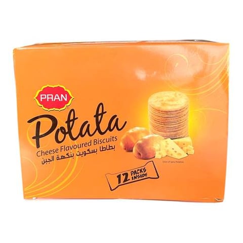 Pran potato cheese flavoured biscuits 12pc