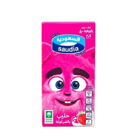 حليب فراولة السعودية 125مل