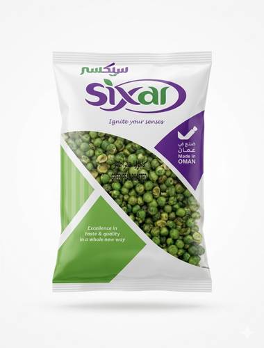 ‏sixar green peas roasted 200g