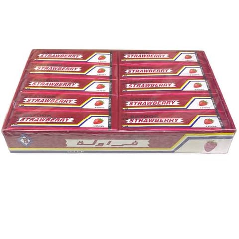 batook strwberry chwing gum 250gm*20pcs