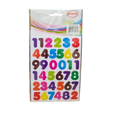 Number stickers 10pc