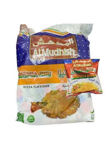 Al Mudhish Tortilla Chips Pizza Flavour 20g x 24 Pieces