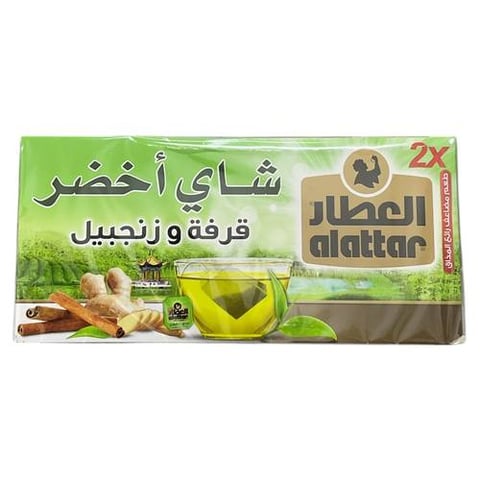 شاي اخضر قرفة و زنجبيل العطار 1.5جم* 20كيس