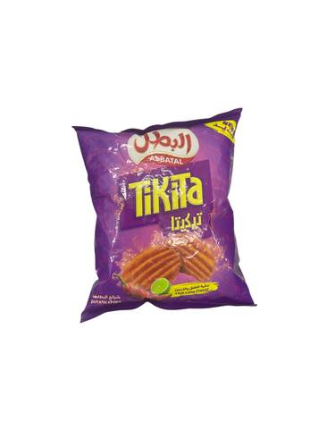 شبس البطل تيكيتا بنكهة الفلفل والليمون 65جم