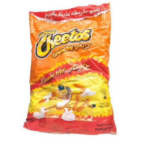 Cheetos flamin hot chips 25g 16pc