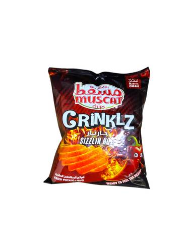 Chips muscat grinklz sizzlin hot 12g