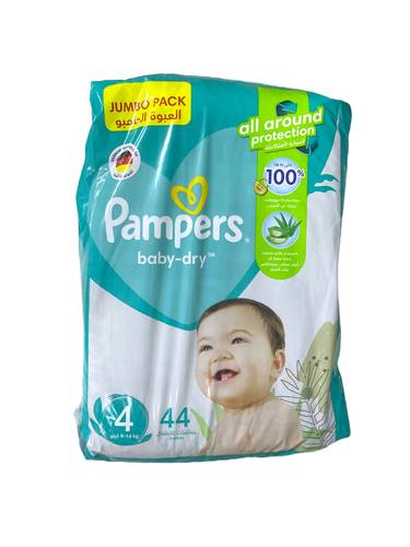 Pampers baby-dry No 4(9-14kg) 44pcs