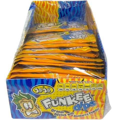 Funkee dips orange dipstick with blueberry powder 288g*24pcs