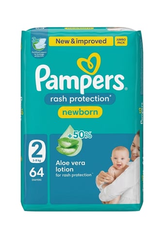Pampers No2(3-8kg)64pc