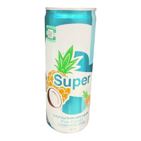 super carbonated drink pina colada  250ml