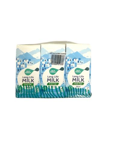 Long life Milk full fat mazoon 200ml *6pcs