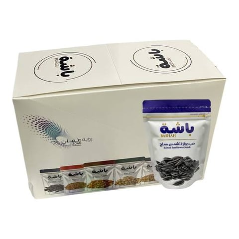 حب دوار الشمس مملح باشة 80جم*10حبة