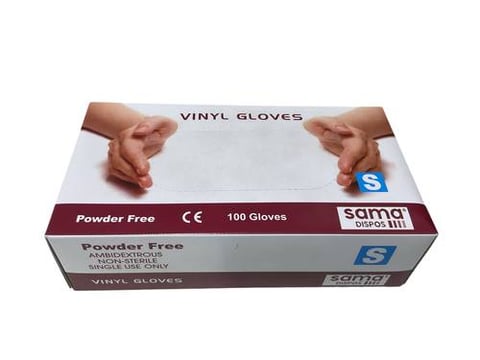 vinyl gloves small  size 100 pes
