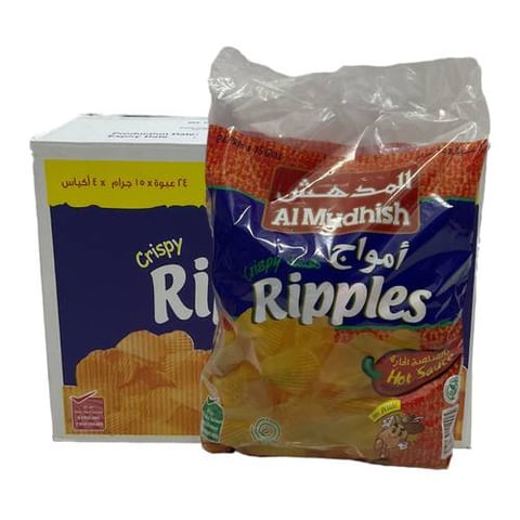 كرتون امواج هشه بالصلصه الحاره 15جرام *24حبه *4اكياس