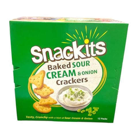 Snackits baked sour cream & onion 26g*12pcs