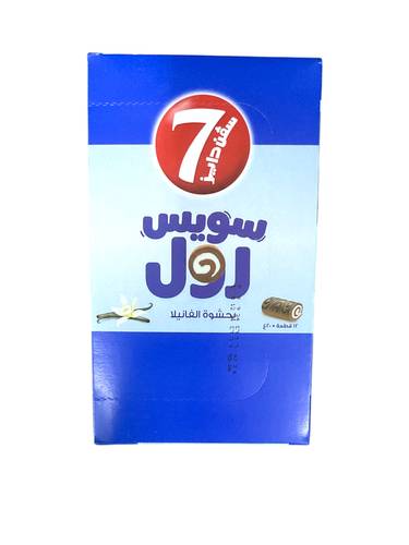 7days suliss roll vanilla filling 20g *12pcs