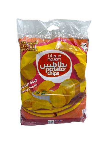 Majan Potato chips nacho cheese 24pcs